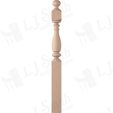 L.J. Smith 5" Long Utility Newel · LJ-4V42-5.0-M — stair parts selection with LeviArs Design & Remodeling