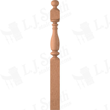 L.J. Smith 5" Long Utility Newel · LJ-4V42-5.0-O — stair parts selection with LeviArs Design & Remodeling