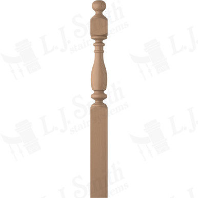 L.J. Smith 5" Long Utility Newel · LJ-4V42-5.0-P — stair parts selection with LeviArs Design & Remodeling