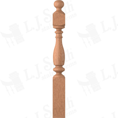 L.J. Smith 5" Short Utility Newel · LJ-4V40-5.0-O — stair parts selection with LeviArs Design & Remodeling