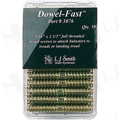 L.J. Smith Baluster Dowel Screws · LJ-3076 — stair parts selection with LeviArs Design & Remodeling