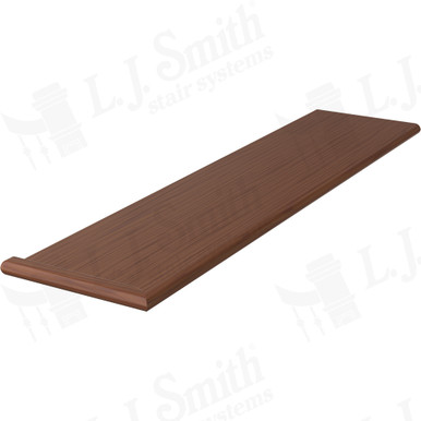 L.J. Smith Left Hand Miter Return Tread · 807010X42LH-C — stair parts selection with LeviArs Design & Remodeling