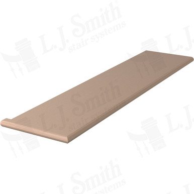 L.J. Smith Left Hand Miter Return Tread · 807010X42LH-M — stair parts selection with LeviArs Design & Remodeling