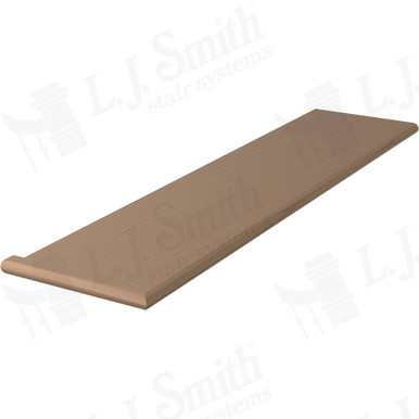 L.J. Smith Left Hand Miter Return Tread · 807010X42LH-P — stair parts selection with LeviArs Design & Remodeling
