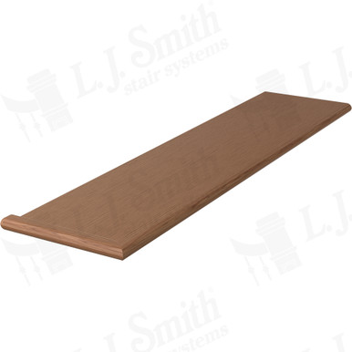 L.J. Smith Left Hand Miter Return Tread · 807010X42LH-WO — stair parts selection with LeviArs Design & Remodeling