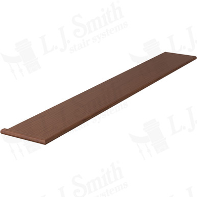 L.J. Smith Left Hand Miter Return Tread · 807010X72LH-C — stair parts selection with LeviArs Design & Remodeling