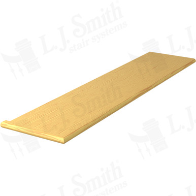 L.J. Smith Left Hand Miter Return Tread · 807011X48LH-YP — stair parts selection with LeviArs Design & Remodeling