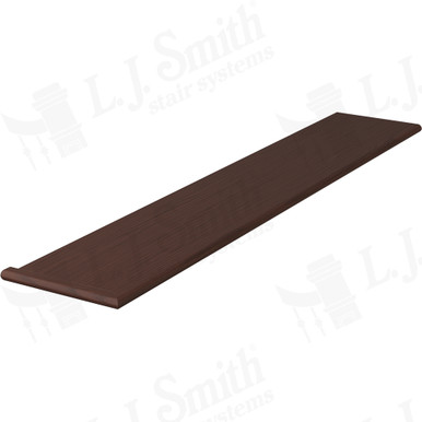 L.J. Smith Left Hand Miter Return Tread · 807011X60LH-W — stair parts selection with LeviArs Design & Remodeling