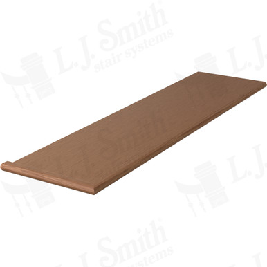 L.J. Smith Left Hand Miter Return Tread · 807013X48LH-WO — stair parts selection with LeviArs Design & Remodeling