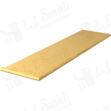 L.J. Smith Left Hand Miter Return Tread · 807013X48LH-YP — stair parts selection with LeviArs Design & Remodeling