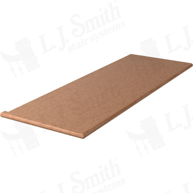 L.J. Smith Left Hand Miter Return Tread · 807018X48LH — stair parts selection with LeviArs Design & Remodeling