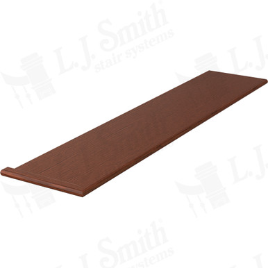 L.J. Smith Left Hand Miter Return Tread · 807310X48LH-BRZC — stair parts selection with LeviArs Design & Remodeling