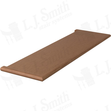 L.J. Smith Miter Return Both Ends Tread · 807010X36MR2-WO — stair parts selection with LeviArs Design & Remodeling