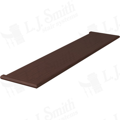 L.J. Smith Miter Return Both Ends Tread · 807010X48MR2-W — stair parts selection with LeviArs Design & Remodeling