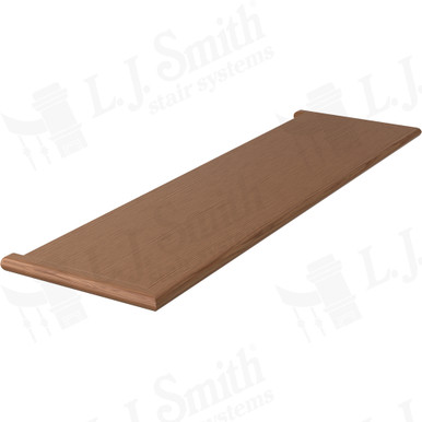L.J. Smith Miter Return Both Ends Tread · 807011X42MR2-WO — stair parts selection with LeviArs Design & Remodeling