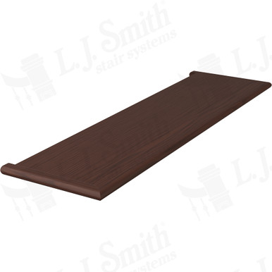 L.J. Smith Miter Return Both Ends Tread · W18070ID-4045-WL — stair parts selection with LeviArs Design & Remodeling