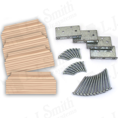 L.J. Smith Newel Post Mounting Kit · LJ-3009-H — stair parts selection with LeviArs Design & Remodeling