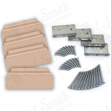 L.J. Smith Newel Post Mounting Kit · LJ-3009-HM — stair parts selection with LeviArs Design & Remodeling