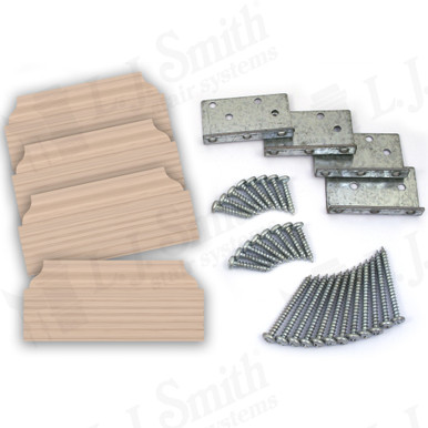 L.J. Smith Newel Post Mounting Kit · LJ-3009-M — stair parts selection with LeviArs Design & Remodeling