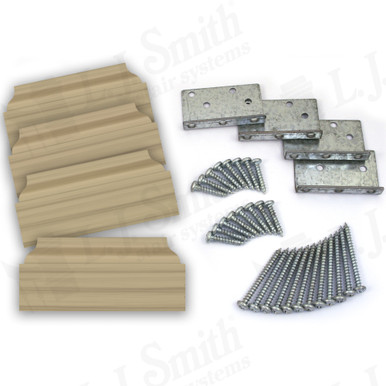 L.J. Smith Newel Post Mounting Kit · LJ-3019-P — stair parts selection with LeviArs Design & Remodeling