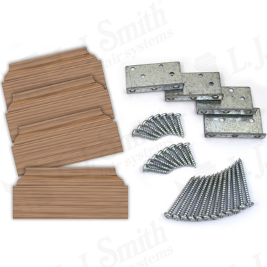L.J. Smith Newel Post Mounting Kit · LJ-3009-WO — stair parts selection with LeviArs Design & Remodeling