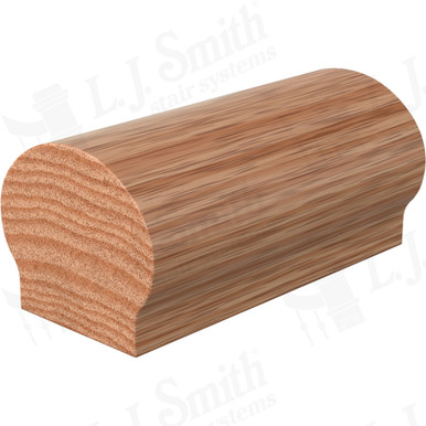 L.J. Smith Non-plowed Handrail · 6610ST-OA-08 — stair parts selection with LeviArs Design & Remodeling