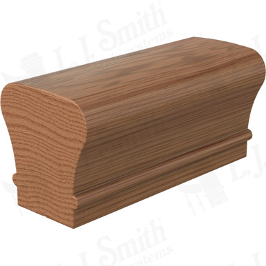 L.J. Smith Non-plowed Handrail · LJ-6010-12-WO — stair parts selection with LeviArs Design & Remodeling