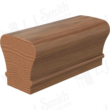 L.J. Smith Non-plowed Handrail · LJ-6010C-08-WO — stair parts selection with LeviArs Design & Remodeling