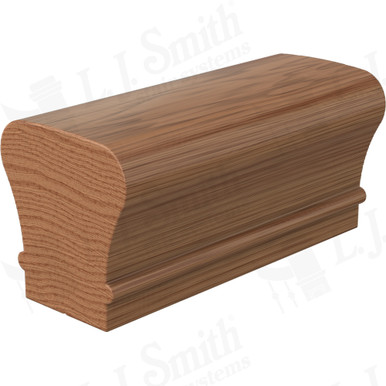 L.J. Smith Non-plowed Handrail · LJ-6010C-10-WO — stair parts selection with LeviArs Design & Remodeling