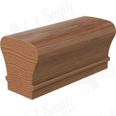 L.J. Smith Non-plowed Handrail · LJ-6010C-11-WO — stair parts selection with LeviArs Design & Remodeling