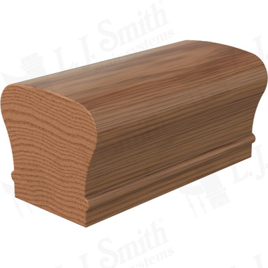 L.J. Smith Non-plowed Handrail · LJ-6210-10-WO — stair parts selection with LeviArs Design & Remodeling