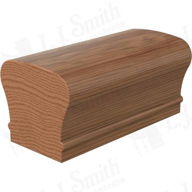 L.J. Smith Non-plowed Handrail · LJ-6210C-06-WO — stair parts selection with LeviArs Design & Remodeling