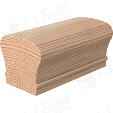 L.J. Smith Non-plowed Handrail · LJ-6210C-16-H — stair parts selection with LeviArs Design & Remodeling