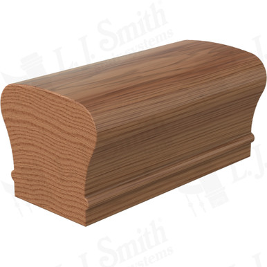 L.J. Smith Non-plowed Handrail · LJ-6210FJ1-WO — stair parts selection with LeviArs Design & Remodeling