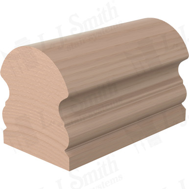 L.J. Smith Non-plowed Handrail · LJ-6519-08-M — stair parts selection with LeviArs Design & Remodeling