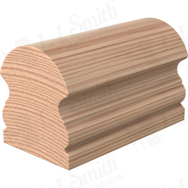 L.J. Smith Non-plowed Handrail · LJ-6519-16-H — stair parts selection with LeviArs Design & Remodeling