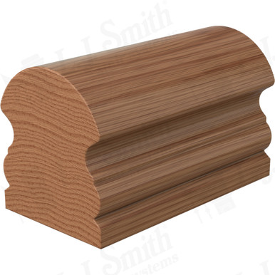 L.J. Smith Non-plowed Handrail · LJ-6519C-08-WO — stair parts selection with LeviArs Design & Remodeling