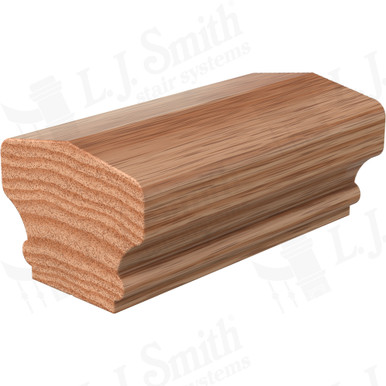 L.J. Smith Non-plowed Handrail · LJ-6701-08-O — stair parts selection with LeviArs Design & Remodeling