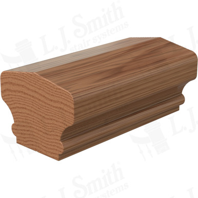 L.J. Smith Non-plowed Handrail · LJ-6701-16-WO — stair parts selection with LeviArs Design & Remodeling