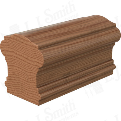 L.J. Smith Non-plowed Handrail · LJ-6900SC-10-WO — stair parts selection with LeviArs Design & Remodeling
