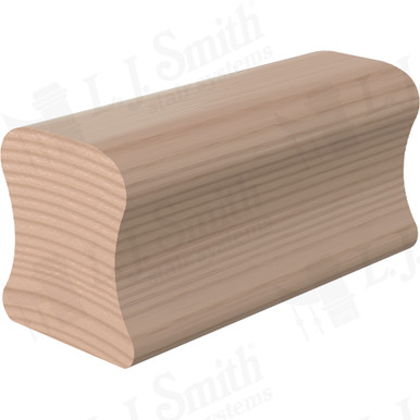 L.J. Smith Non-plowed Handrail · LJ-6A10-08-M — stair parts selection with LeviArs Design & Remodeling