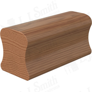 L.J. Smith Non-plowed Handrail · LJ-6A10-10-WO — stair parts selection with LeviArs Design & Remodeling