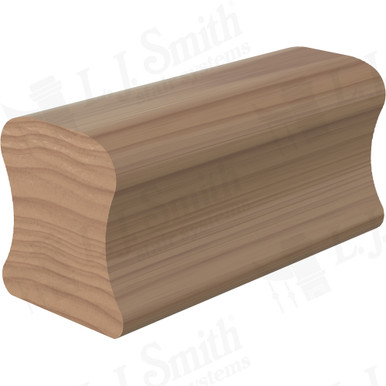 L.J. Smith Non-plowed Handrail · LJ-6A10-16-P — stair parts selection with LeviArs Design & Remodeling