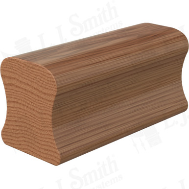 L.J. Smith Non-plowed Handrail · LJ-6A10-16-WO — stair parts selection with LeviArs Design & Remodeling