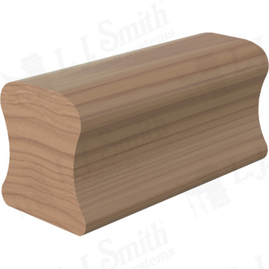L.J. Smith Non-plowed Handrail · LJ-6A10C-16-P — stair parts selection with LeviArs Design & Remodeling