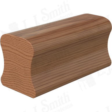 L.J. Smith Non-plowed Handrail · LJ-6A10FJ1-WO — stair parts selection with LeviArs Design & Remodeling