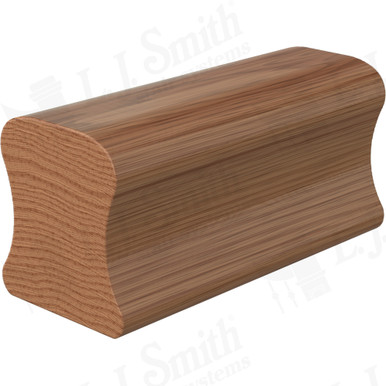 L.J. Smith Non-plowed Handrail · LJ-6A10SC-08-WO — stair parts selection with LeviArs Design & Remodeling