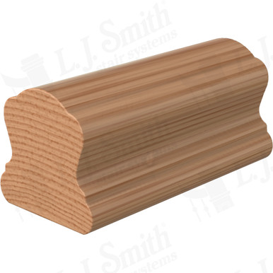 L.J. Smith Non-plowed Handrail · LJ-6B10-10-AL — stair parts selection with LeviArs Design & Remodeling
