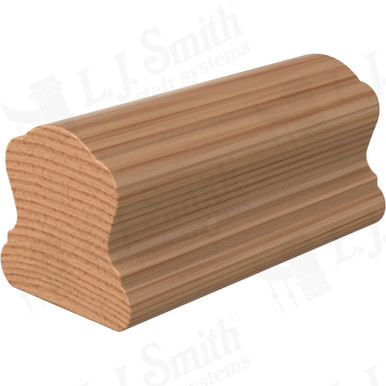 L.J. Smith Non-plowed Handrail · LJ-6B10-14-AL — stair parts selection with LeviArs Design & Remodeling