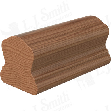 L.J. Smith Non-plowed Handrail · LJ-6B10-16-WO — stair parts selection with LeviArs Design & Remodeling